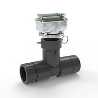 1-1/2" Ultrasonic Flow Meter with Digital Display, Schedule 80 PVC Tee, BSPT (Female)