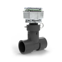 2" Ultrasonic Flow Meter with Digital Display, Schedule 80 PVC Tee, Socket