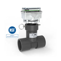 2" Ultrasonic Flow Meter with Digital Display, Schedule 80 PVC Tee, Socket