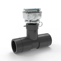 2" Ultrasonic Flow Meter with Digital Display, Schedule 80 PVC Tee, BSPT (Female)