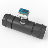 4" Ultrasonic Flow Meter with Digital Display, Schedule 80 PVC Tee, NPT (Female)