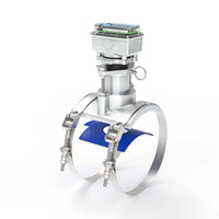 6" Ultrasonic Flow Meter with Digital Display, Saddle for Tube Pipe