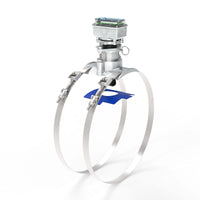 12" Ultrasonic Flow Meter with Digital Display, Saddle for Tube Pipe